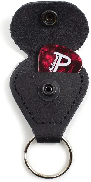 Black Guitar Pick Holder Key Chains