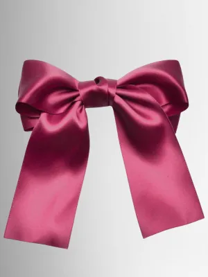 Girls Satin Large Bow Hair Clip