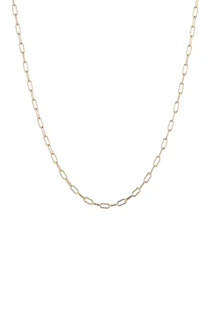 Gold Rounded Paperlink Chain