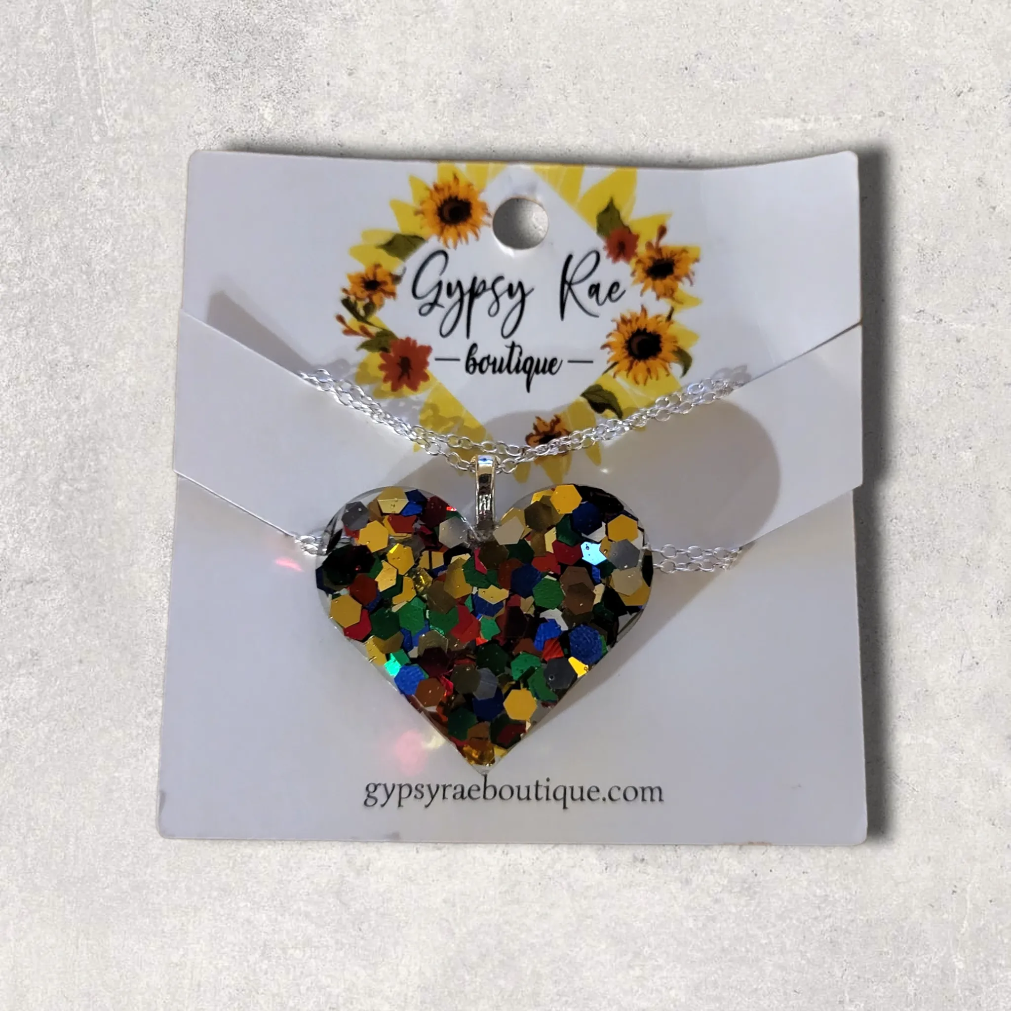 Heart Resin Necklaces
