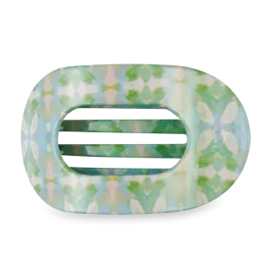 Large Teleties x Laura Park Flat Oval Clip - Elephant Falls