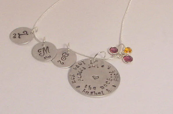Necklace with kids names, kids name necklace for mom, necklace for mom, stacked name necklace, custom kids name necklace, Custom Mom gift