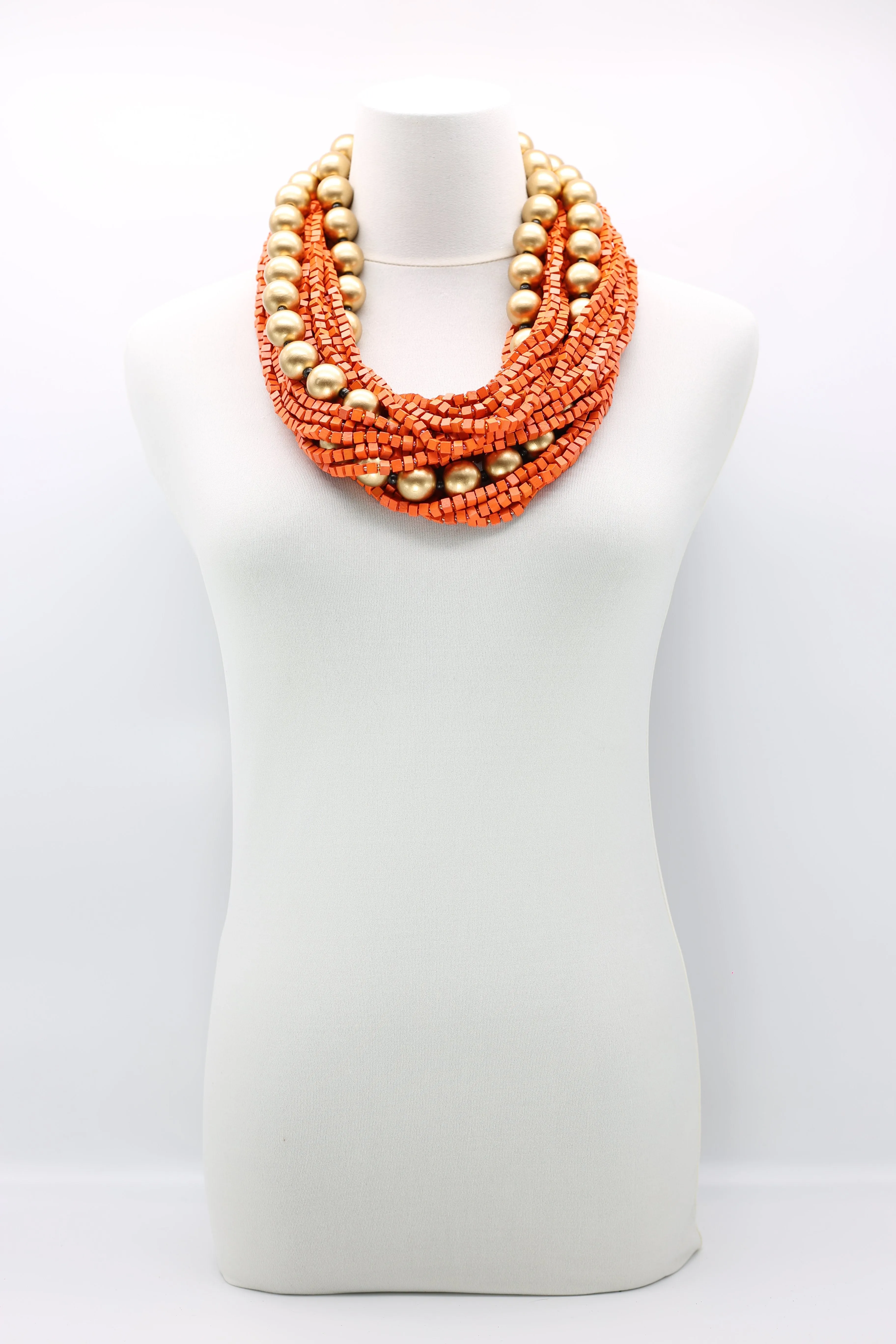 Next Pashmina & Round Beads Necklaces Set