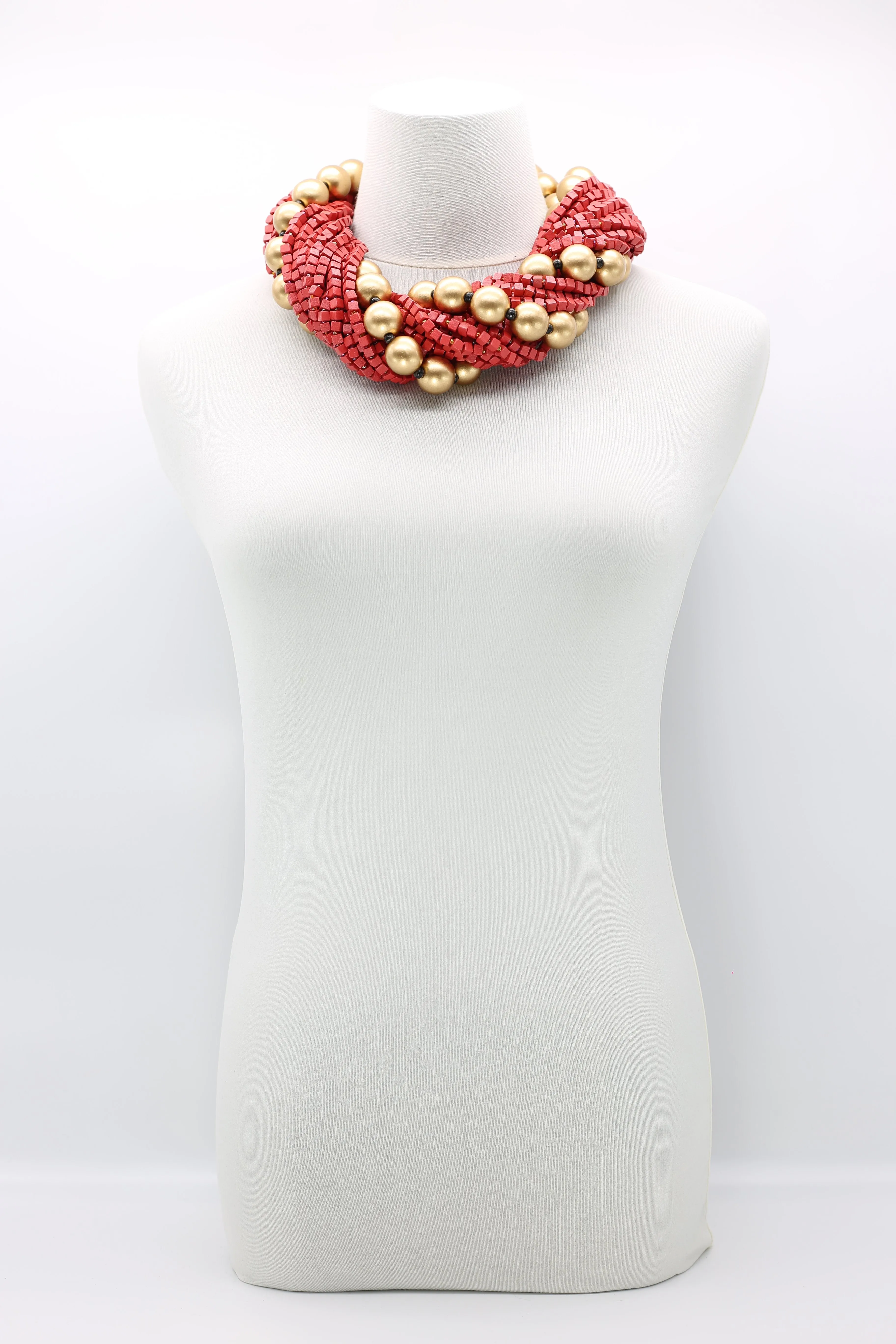 Next Pashmina & Round Beads Necklaces Set